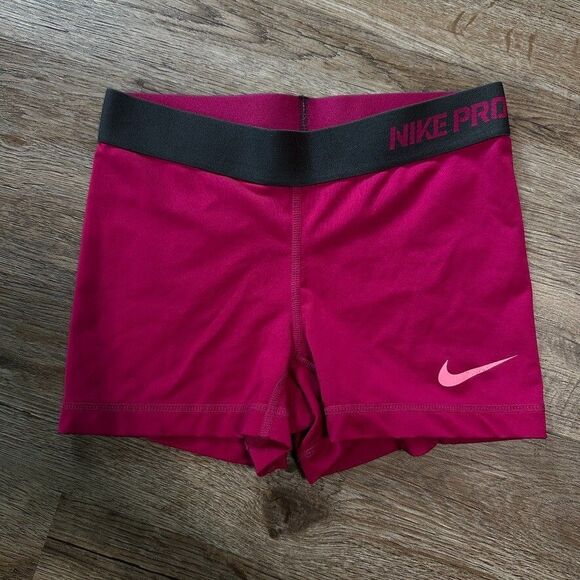 Nike Pants - Nike Pro Spandex Shorts Womens Size XS Pink Cheer Gymnastics